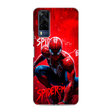 Силиконовый чехол на Vivo Y53s с принтом Spiderman Человек паук