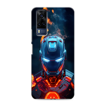 Силиконовый чехол на Vivo Y53s с принтом IronMan Железный человек Силиконовый чехол на Vivo Y53s с принтом IronMan Железный человек