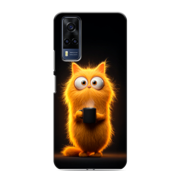 Силиконовый чехол на Vivo Y53s с принтом Смешной кот Силиконовый чехол на Vivo Y53s с принтом Смешной кот