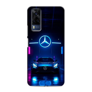 Силиконовый чехол на Vivo Y53s с принтом Mercedes Мерседес Силиконовый чехол на Vivo Y53s с принтом Mercedes Мерседес