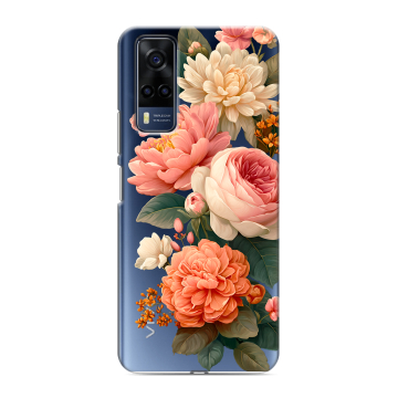Силиконовый чехол на Vivo Y53s с принтом цветы