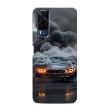 Силиконовый чехол на Vivo Y53s с принтом BMW БМВ