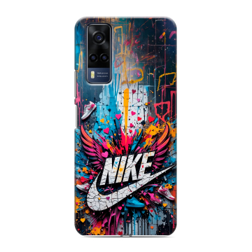 Силиконовый чехол на Vivo Y53s с принтом Nike Найк Силиконовый чехол на Vivo Y53s с принтом Nike Найк