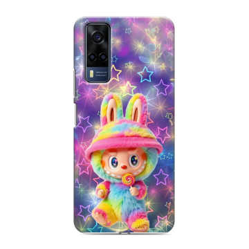 Силиконовый чехол на Vivo Y53s с принтом Labubu Лабубу Силиконовый чехол на Vivo Y53s с принтом Labubu Лабубу