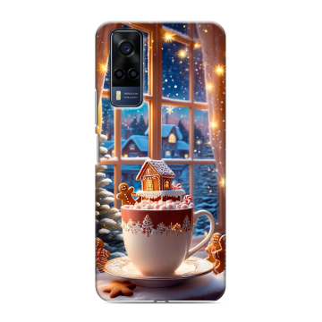 Силиконовый чехол на Vivo Y53s с принтом Новый год