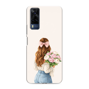Силиконовый чехол на Vivo Y53s с принтом женский Силиконовый чехол на Vivo Y53s с принтом женский