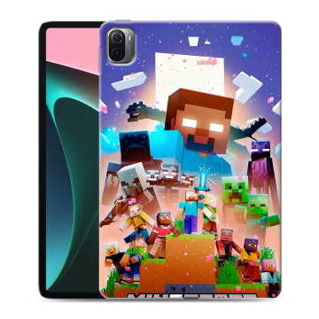 Силиконовый чехол на Xiaomi Pad 5 с принтом Майнкрафт Minecraft Силиконовый чехол на Xiaomi Pad 5 с принтом Майнкрафт Minecraft