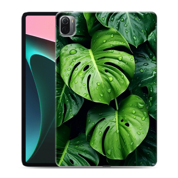 Силиконовый чехол на Xiaomi Pad 5 с принтом Листья