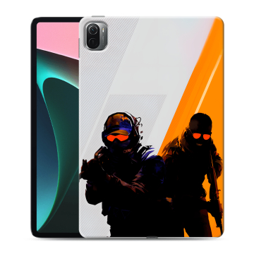 Силиконовый чехол на Xiaomi Pad 5 с принтом Контер страйк Counter strike