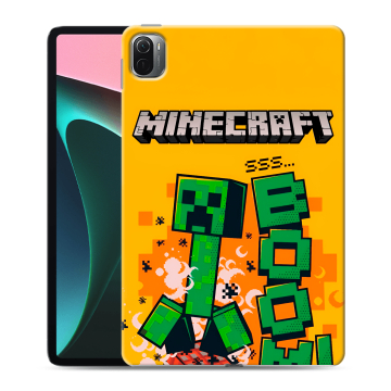 Силиконовый чехол на Xiaomi Pad 5 с принтом Майнкрафт Minecraft