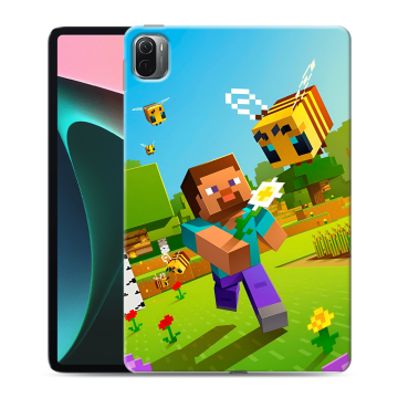 Силиконовый чехол на Xiaomi Pad 5 с принтом Майнкрафт Minecraft Силиконовый чехол на Xiaomi Pad 5 с принтом Майнкрафт Minecraft