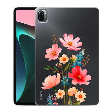Силиконовый чехол на Xiaomi Pad 5 с принтом Цветы Силиконовый чехол на Xiaomi Pad 5 с принтом Цветы