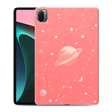 Силиконовый чехол на Xiaomi Pad 5 с принтом Розовый космос Силиконовый чехол на Xiaomi Pad 5 с принтом Розовый космос