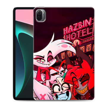 Силиконовый чехол на Xiaomi Pad 5 с принтом Hazbin Hotel Отель Хазбин