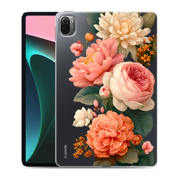 Силиконовый чехол на Xiaomi Pad 5 с принтом цветы