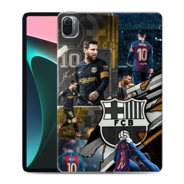 Силиконовый чехол на Xiaomi Pad 5 с принтом Messi Barcelona