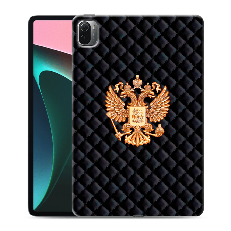 Силиконовый чехол на Xiaomi Pad 5 с принтом Герб России принт Силиконовый чехол на Xiaomi Pad 5 с принтом Герб России принт