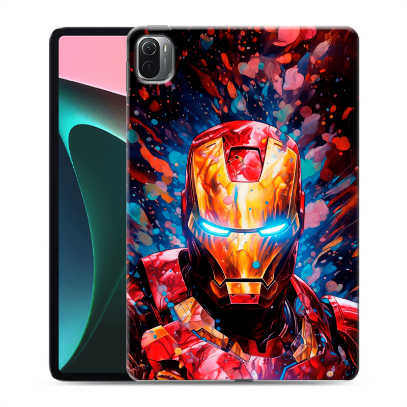 Силиконовый противоударный чехол на Xiaomi Pad 5 с принтом Железный человек Ironman Силиконовый противоударный чехол на Xiaomi Pad 5 с принтом Железный человек Ironman
