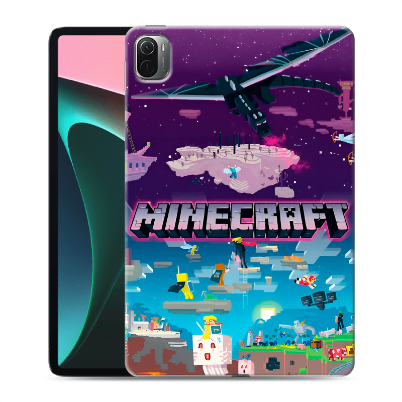 Силиконовый чехол на Xiaomi Pad 5 с принтом Майнкрафт Minecraft Силиконовый чехол на Xiaomi Pad 5 с принтом Майнкрафт Minecraft