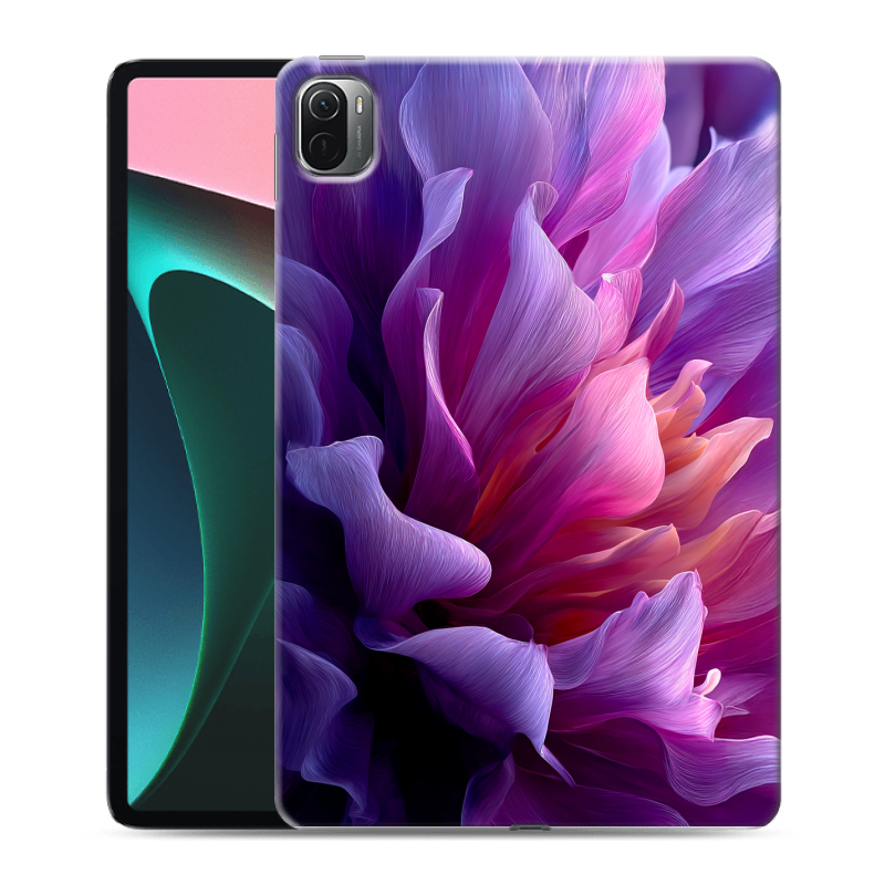 Силиконовый чехол на Xiaomi Pad 5 с принтом женский цветы Силиконовый чехол на Xiaomi Pad 5 с принтом женский цветы