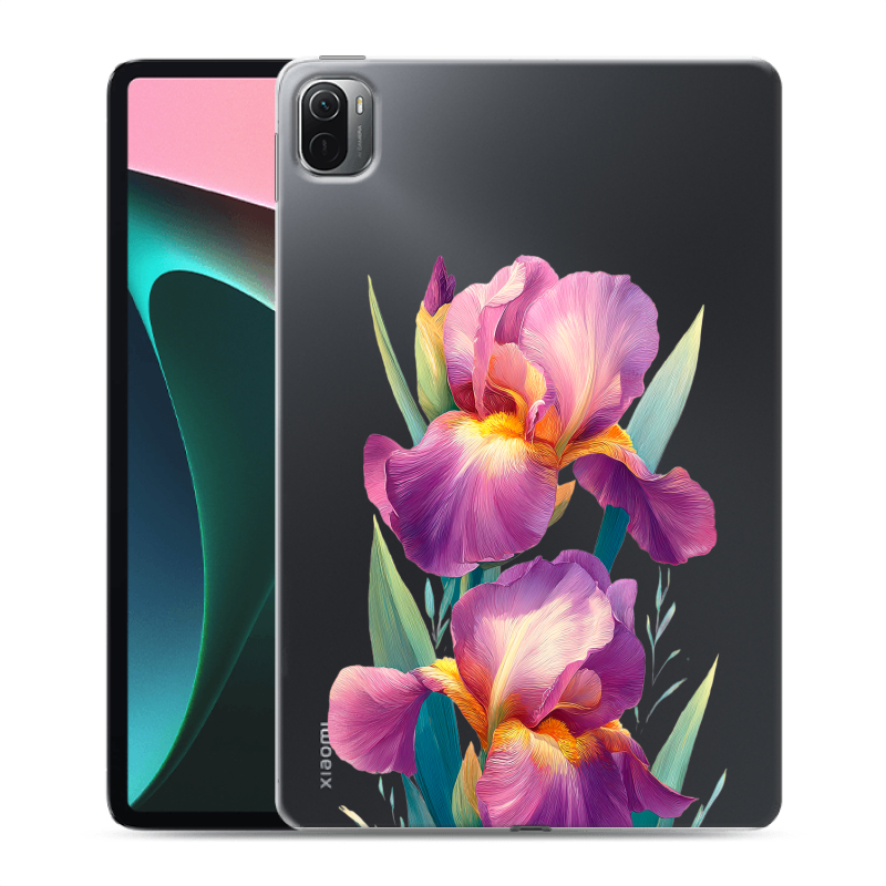 Силиконовый чехол на Xiaomi Pad 5 с принтом Цветы орхидеи Силиконовый чехол на Xiaomi Pad 5 с принтом Цветы орхидеи