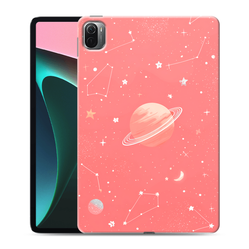Силиконовый чехол на Xiaomi Pad 5 с принтом Розовый космос Силиконовый чехол на Xiaomi Pad 5 с принтом Розовый космос