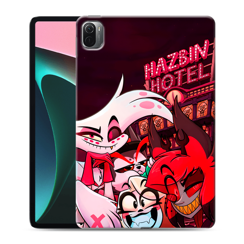 Силиконовый противоударный чехол на Xiaomi Pad 5 с принтом Hazbin Hotel Отель Хазбин Силиконовый противоударный чехол на Xiaomi Pad 5 с принтом Hazbin Hotel Отель Хазбин