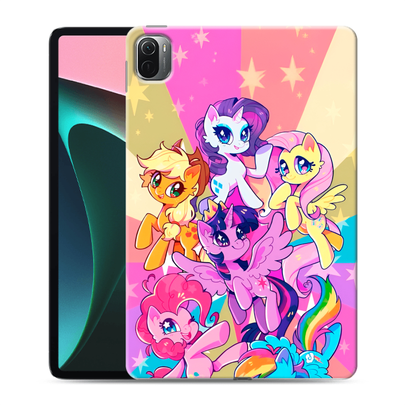 Силиконовый чехол на Xiaomi Pad 5 с принтом My little pony Дружба чудо Силиконовый чехол на Xiaomi Pad 5 с принтом My little pony Дружба чудо