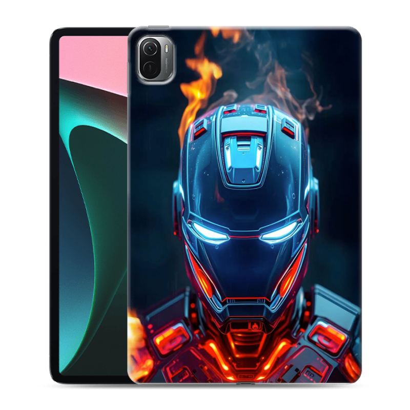 Силиконовый противоударный чехол на Xiaomi Pad 5 с принтом IronMan Железный человек Силиконовый противоударный чехол на Xiaomi Pad 5 с принтом IronMan Железный человек