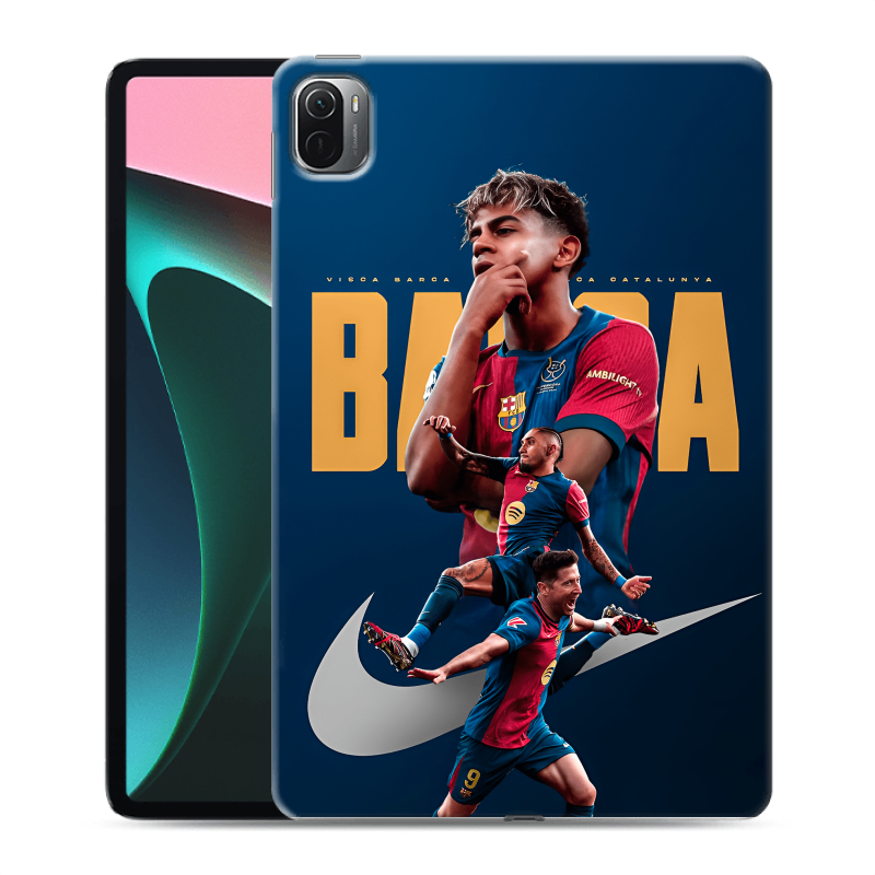 Силиконовый чехол на Xiaomi Pad 5 с принтом Барселона Barca Yamal Силиконовый чехол на Xiaomi Pad 5 с принтом Барселона Barca Yamal