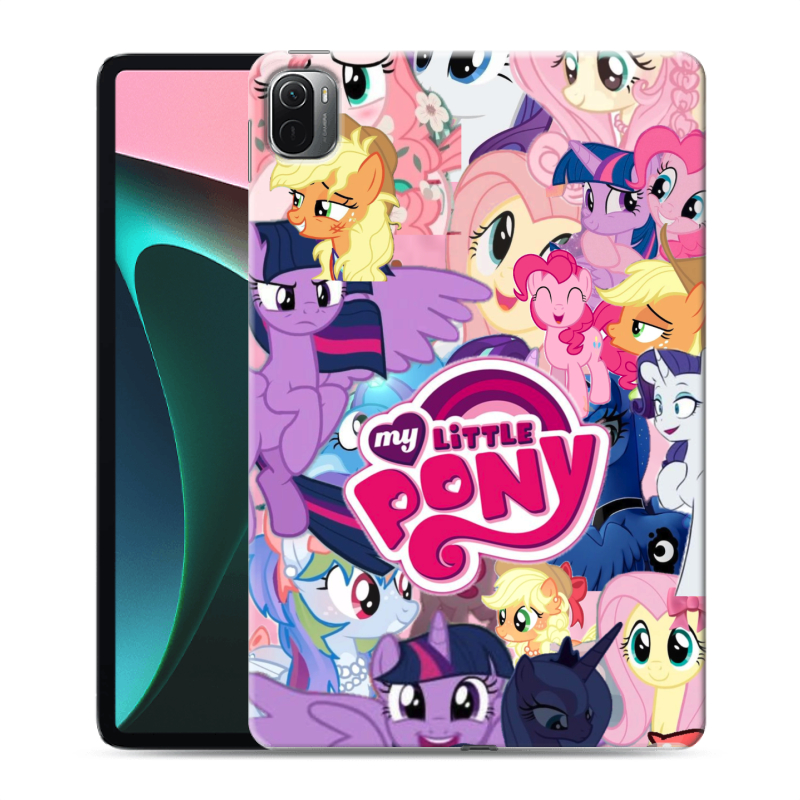 Силиконовый противоударный чехол на Xiaomi Pad 5 с принтом My little pony Дружба чудо Силиконовый противоударный чехол на Xiaomi Pad 5 с принтом My little pony Дружба чудо