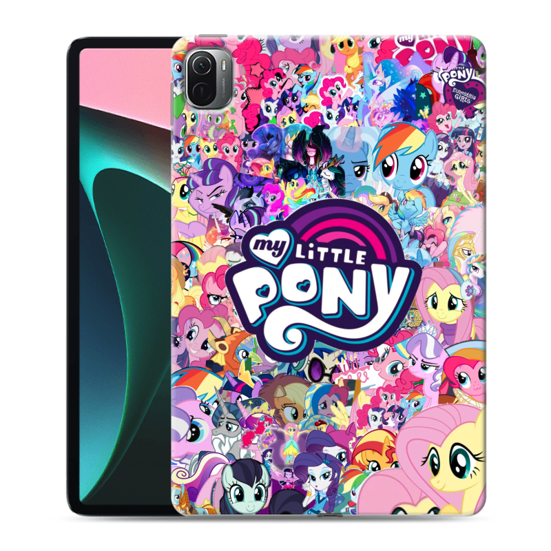 Силиконовый противоударный чехол на Xiaomi Pad 5 с принтом My little pony Дружба чудо Силиконовый противоударный чехол на Xiaomi Pad 5 с принтом My little pony Дружба чудо
