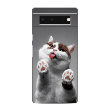 Силиконовый чехол на Google Pixel 6 с принтом Коты