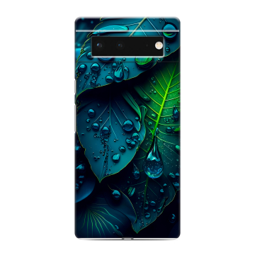 Силиконовый чехол на Google Pixel 6 с принтом Листья