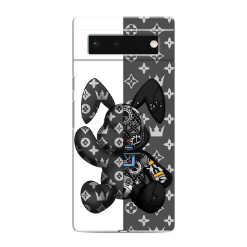 Силиконовый чехол на Google Pixel 6 с принтом Луи робот