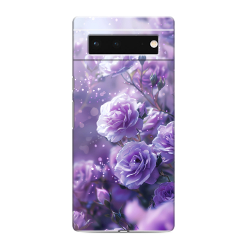 Силиконовый чехол на Google Pixel 6 с принтом Розы цветы Силиконовый чехол на Google Pixel 6 с принтом Розы цветы