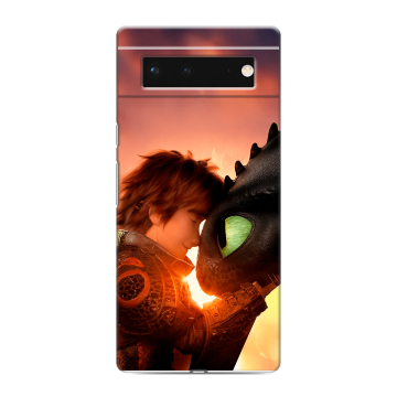 Силиконовый чехол на Google Pixel 6 с принтом Как приручить дракона