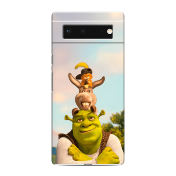Силиконовый чехол на Google Pixel 6 с принтом Шрек Shrek