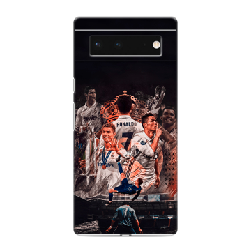 Силиконовый чехол на Google Pixel 6 с принтом Реал Роналдо Real Ronaldo Силиконовый чехол на Google Pixel 6 с принтом Реал Роналдо Real Ronaldo
