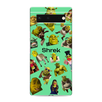 Силиконовый чехол на Google Pixel 6 с принтом Шрек Shrek
