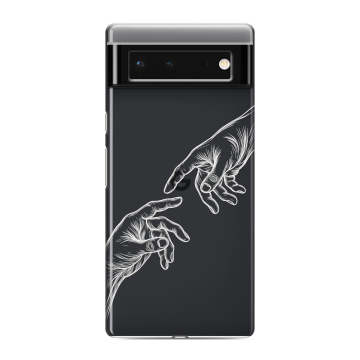 Силиконовый чехол на Google Pixel 6 с принтом Сотворение мира