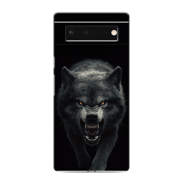 Силиконовый чехол на Google Pixel 6 с принтом Волк