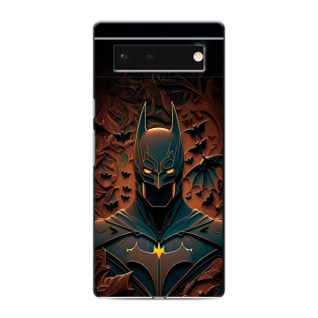 Силиконовый чехол на Google Pixel 6 с принтом Batman Бэтмен