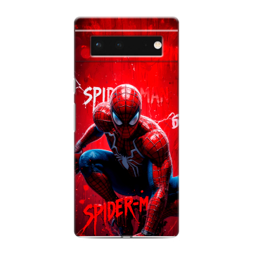 Силиконовый чехол на Google Pixel 6 с принтом Spiderman Человек паук Силиконовый чехол на Google Pixel 6 с принтом Spiderman Человек паук