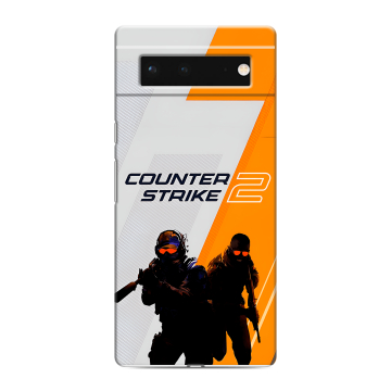 Силиконовый чехол на Google Pixel 6 с принтом Counter Strike