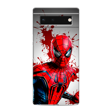 Силиконовый чехол на Google Pixel 6 с принтом Spiderman Человек паук