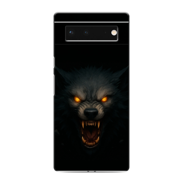 Силиконовый чехол на Google Pixel 6 с принтом Волк