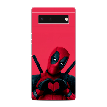 Силиконовый чехол на Google Pixel 6 с принтом Дедпул Deadpool