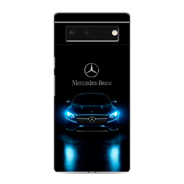 Силиконовый чехол на Google Pixel 6 с принтом Mercedes Мерседес Силиконовый чехол на Google Pixel 6 с принтом Mercedes Мерседес