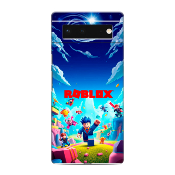 Силиконовый чехол на Google Pixel 6 с принтом Roblox Роблокс